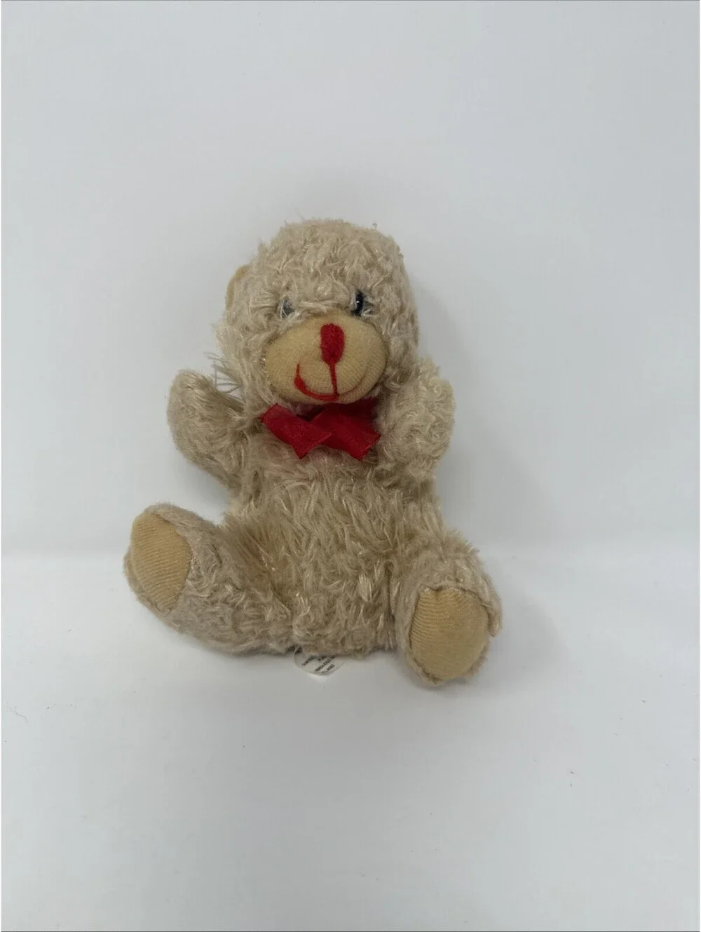 Teddy Bear Plush With Red Bow